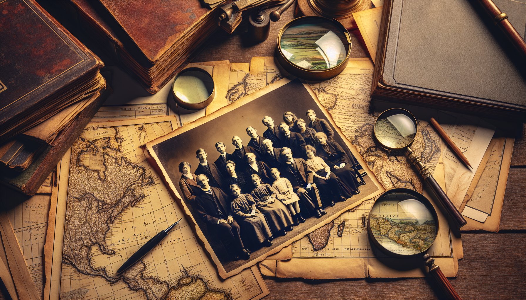 Surnames starting with G family history research materials and vintage photographs
