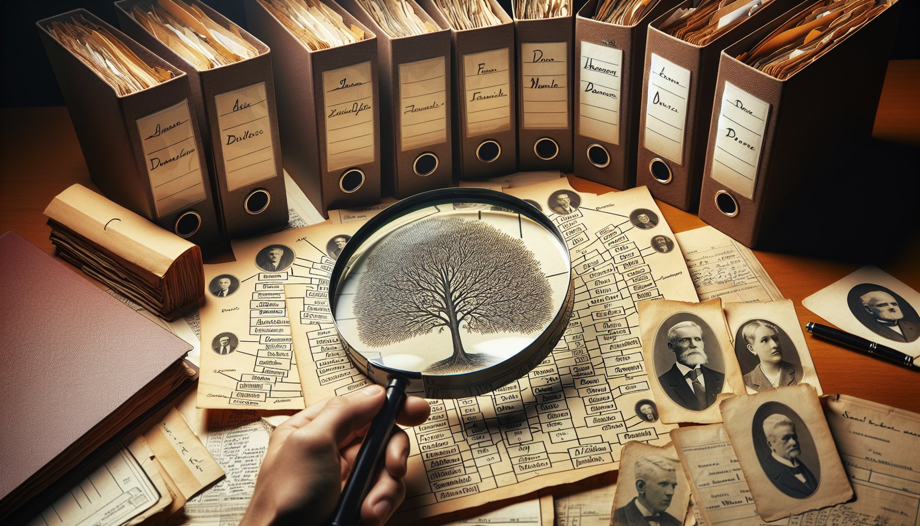 Organized genealogy filing system for Genesee County obituary research