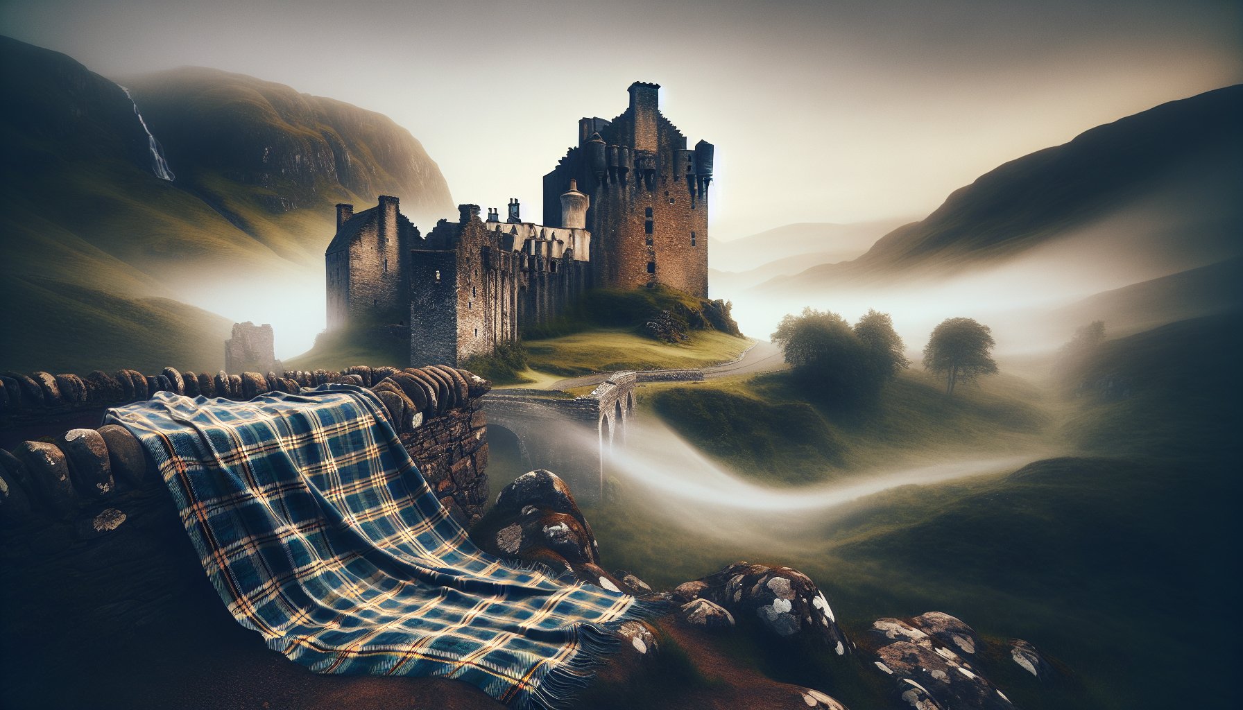 Scottish Highland castle representing Campbell surname origins