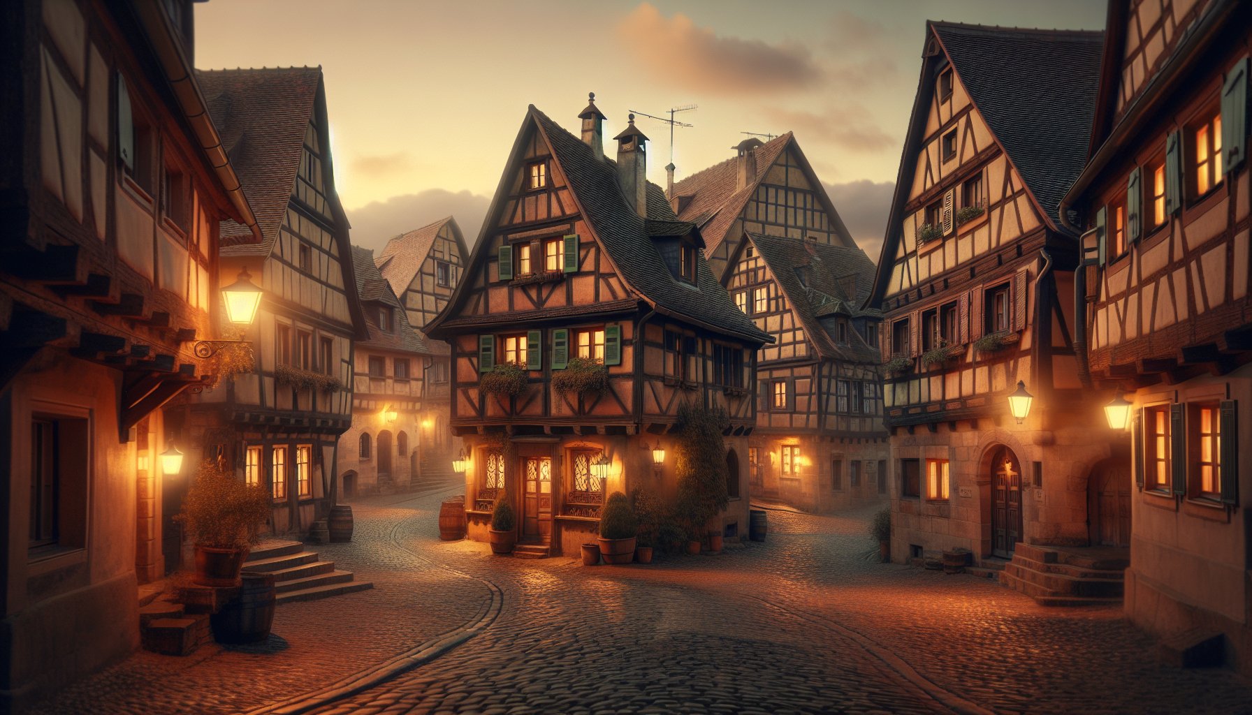 Medieval European village linked to surnames starting with D