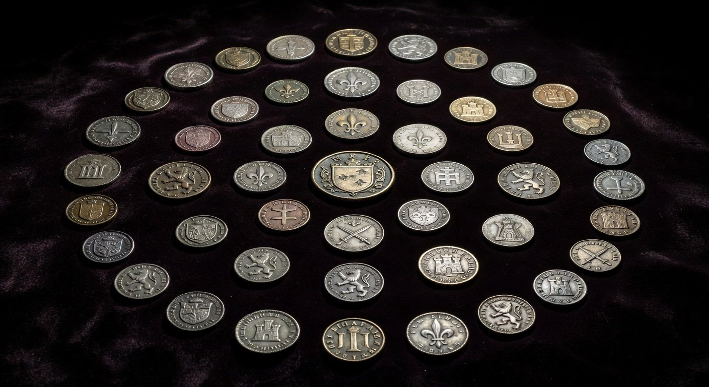 Medieval French family crests and seals showing French surname origins and meanings