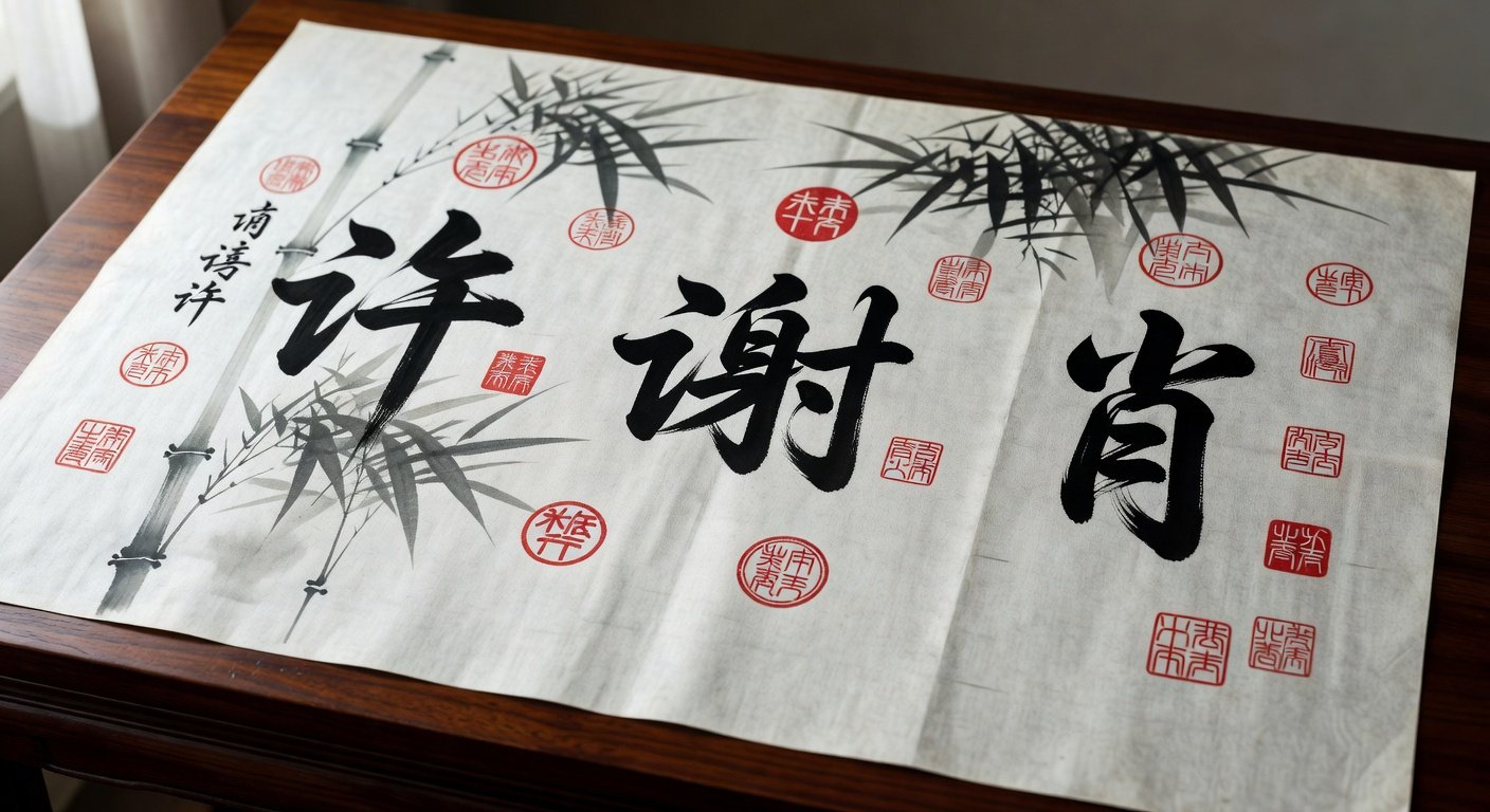 Chinese calligraphy showing surnames starting with X in traditional characters