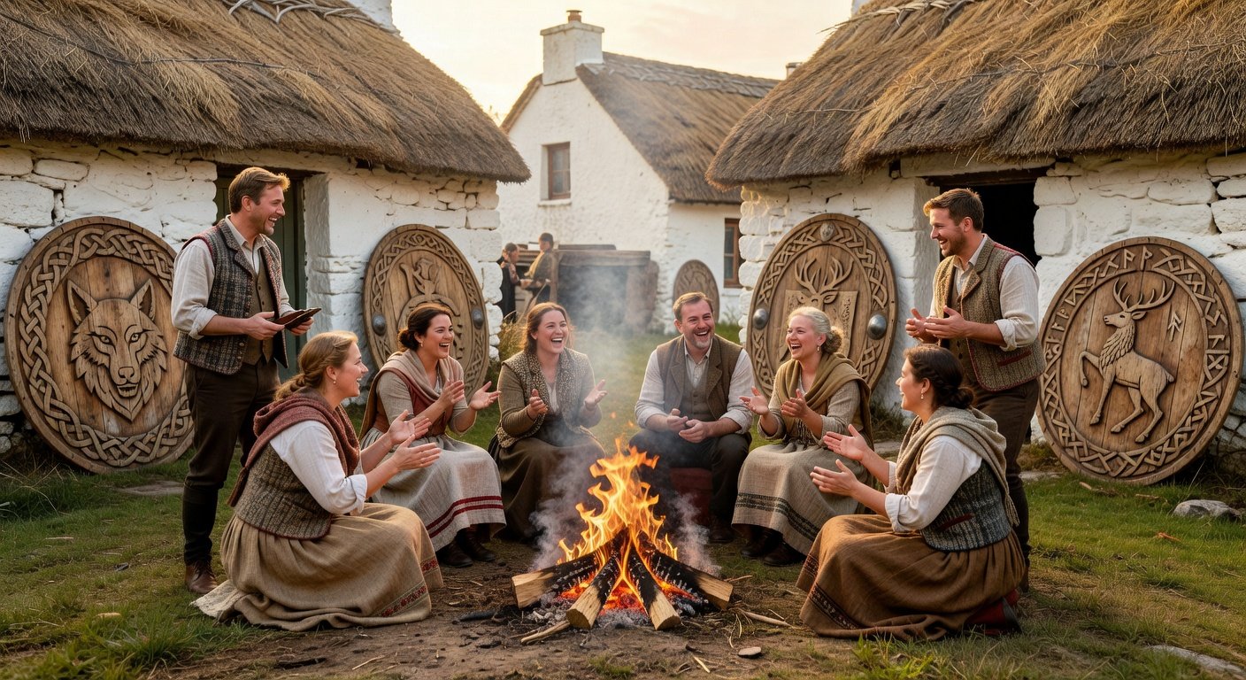 Irish village festival highlighting irish surnames origins meanings