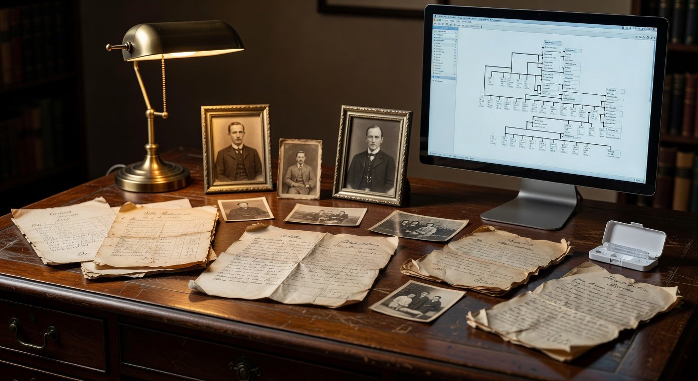 Genealogy research setup for Ray surname family history investigation