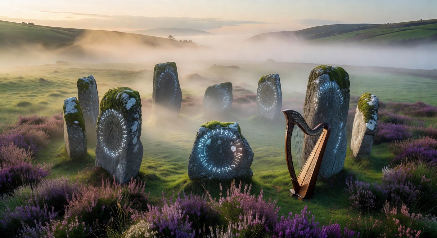 Ancient Celtic site representing irish surnames origins and ancestral heritage